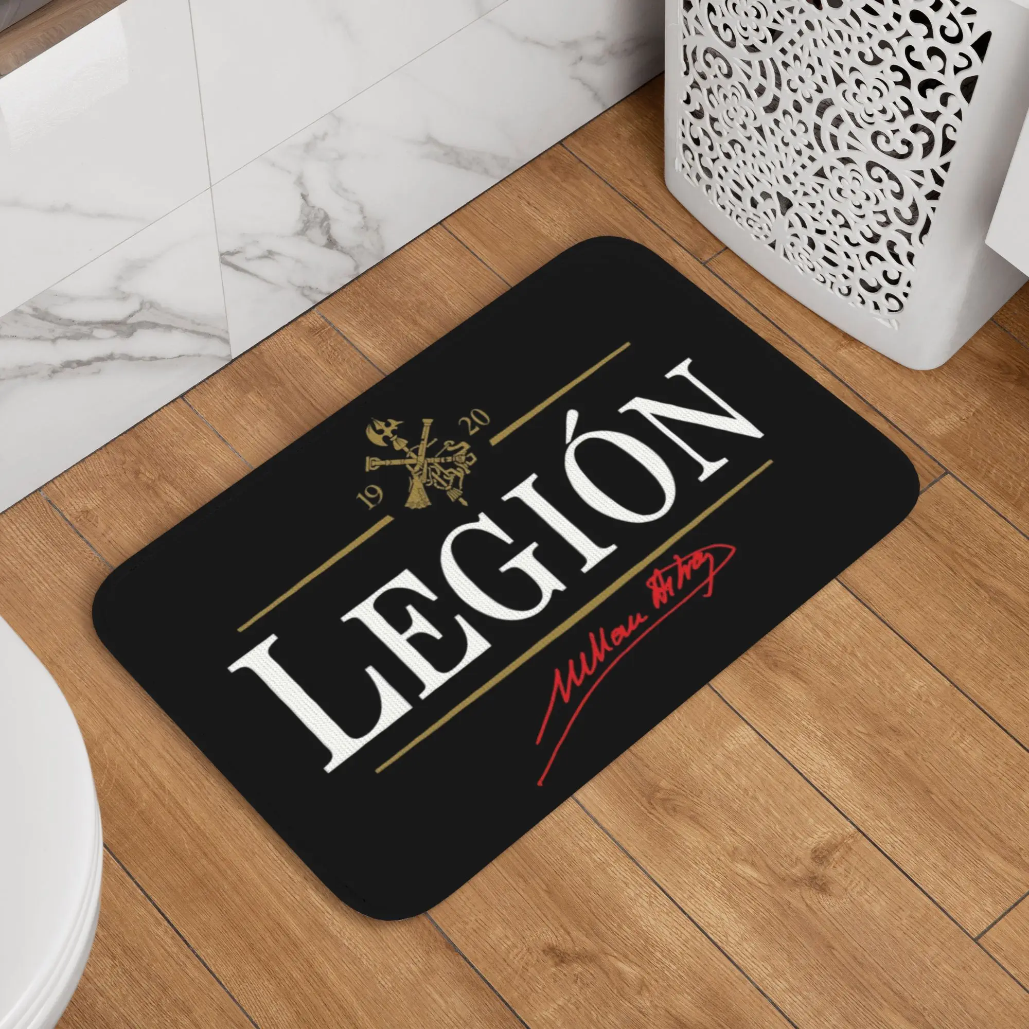 Custom Spanish Legion Doormat Non-Slip Entrance Kitchen Bathroom Door Floor Mat Spain Patriotic Garden Carpet Rug