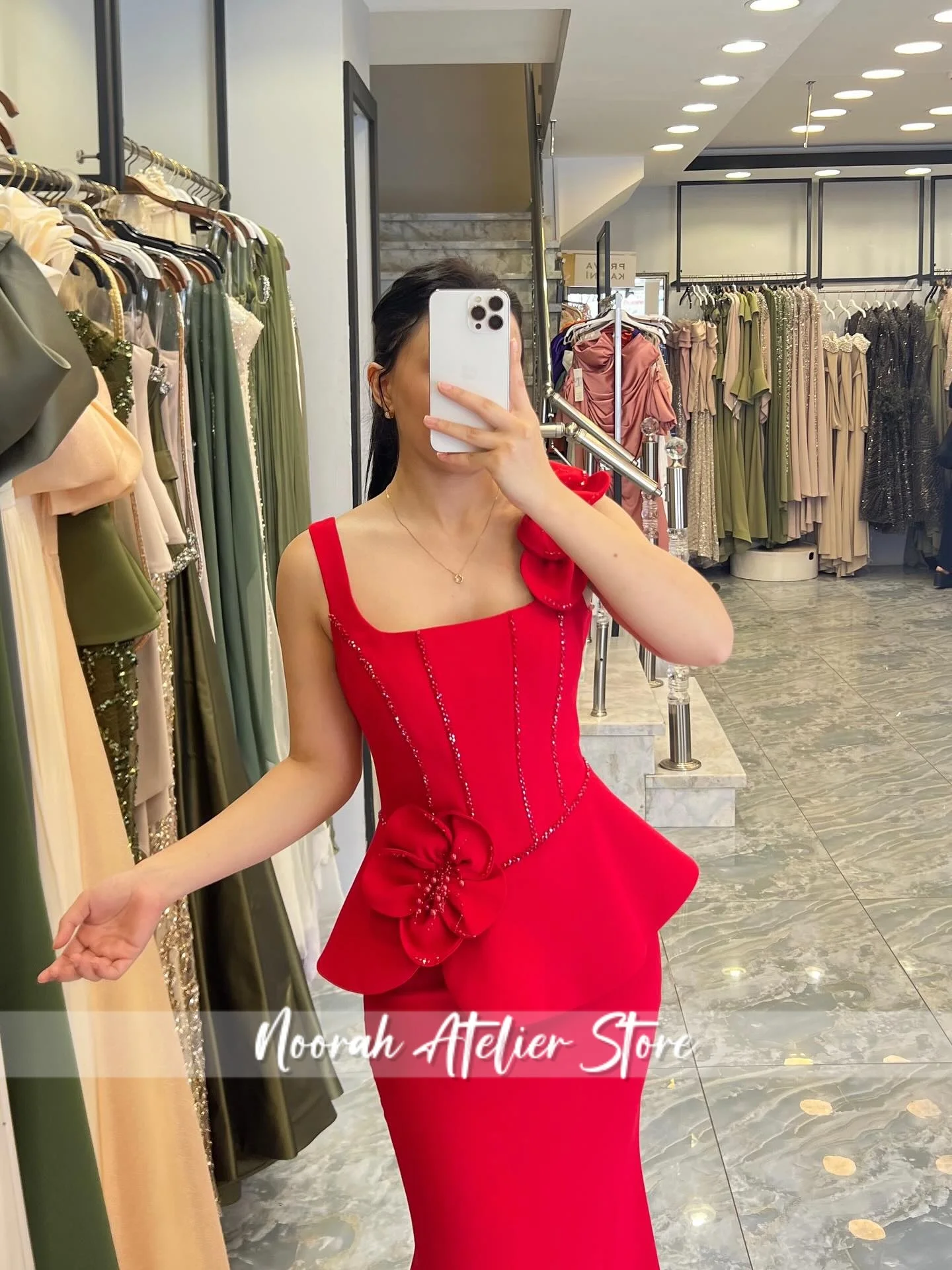 Elegante nuovo rosso 2 pezzi halter abiti da sera da donna di lusso 2025 abito da sposa a sirena senza schienale Arabia Saudita lungo personalizzato
