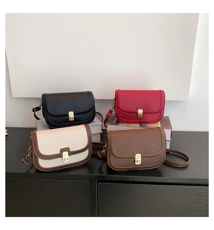Damen-Umhängetasche, Damen-Mode, Retro-Unterarmtasche, kleine quadratische Tasche, beliebte Herbst-Schultertasche, Umhängetasche – Detail 20