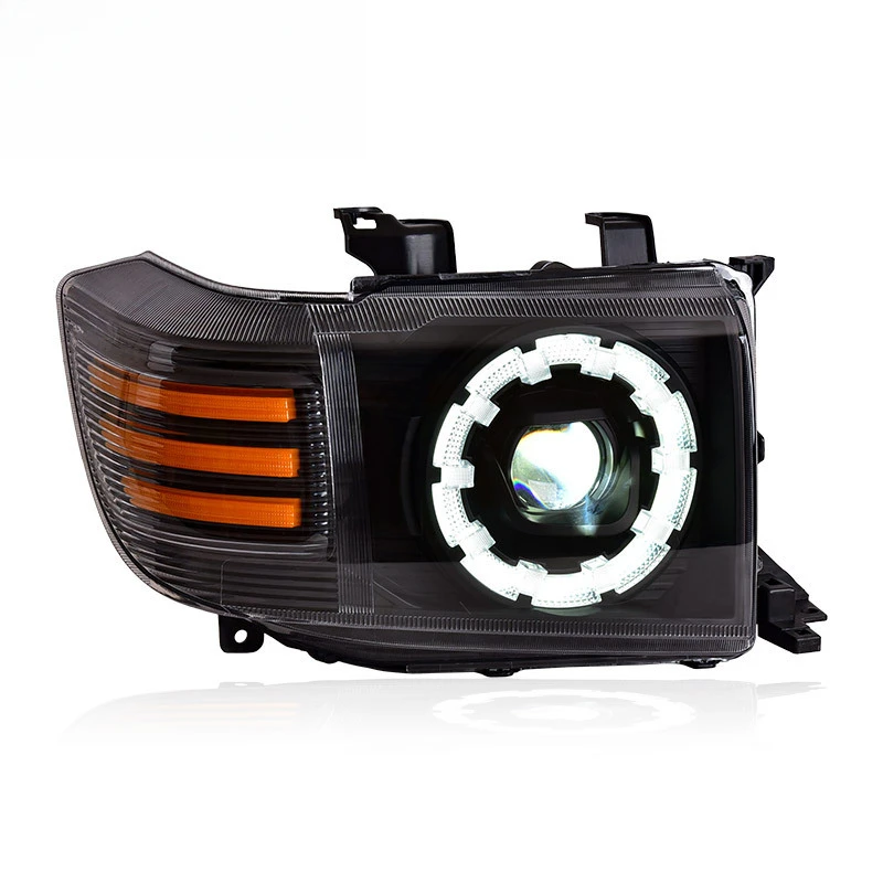 

Фара в сборе для Land Cruiser LC76 LC71 LC78 LC79, модифицированная, новая, со светодиодными линзами