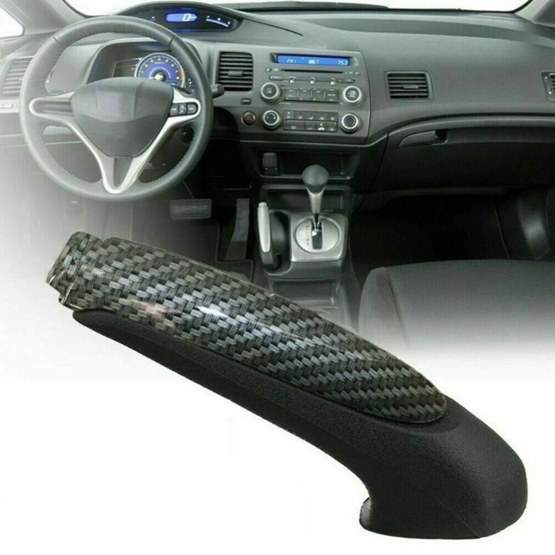 47115SNAA82 Emergency Parking Brake Handle Fit for 2006-2011 Carbon Fiber Hand Brake Cover image 3