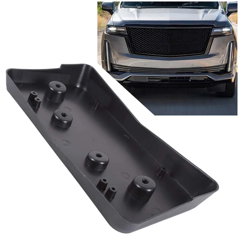 

Черный держатель переднего номерного знака из АБС-пластика для Cadillac Escalade ESV 2021-2024, автомобильные аксессуары (OE: GM1068239, 84378315)