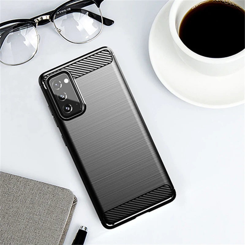 For Samsung Galaxy S20 FE Case Silicon Carbon Fiber Cover For Samsung S20 Fan Edition Case For Samsung S20 FE S21 S22 Ultra Case