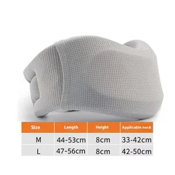 Ice silk neck protector U-shaped pillow, anti forward leaning and anti low head neck support tool, office support neck