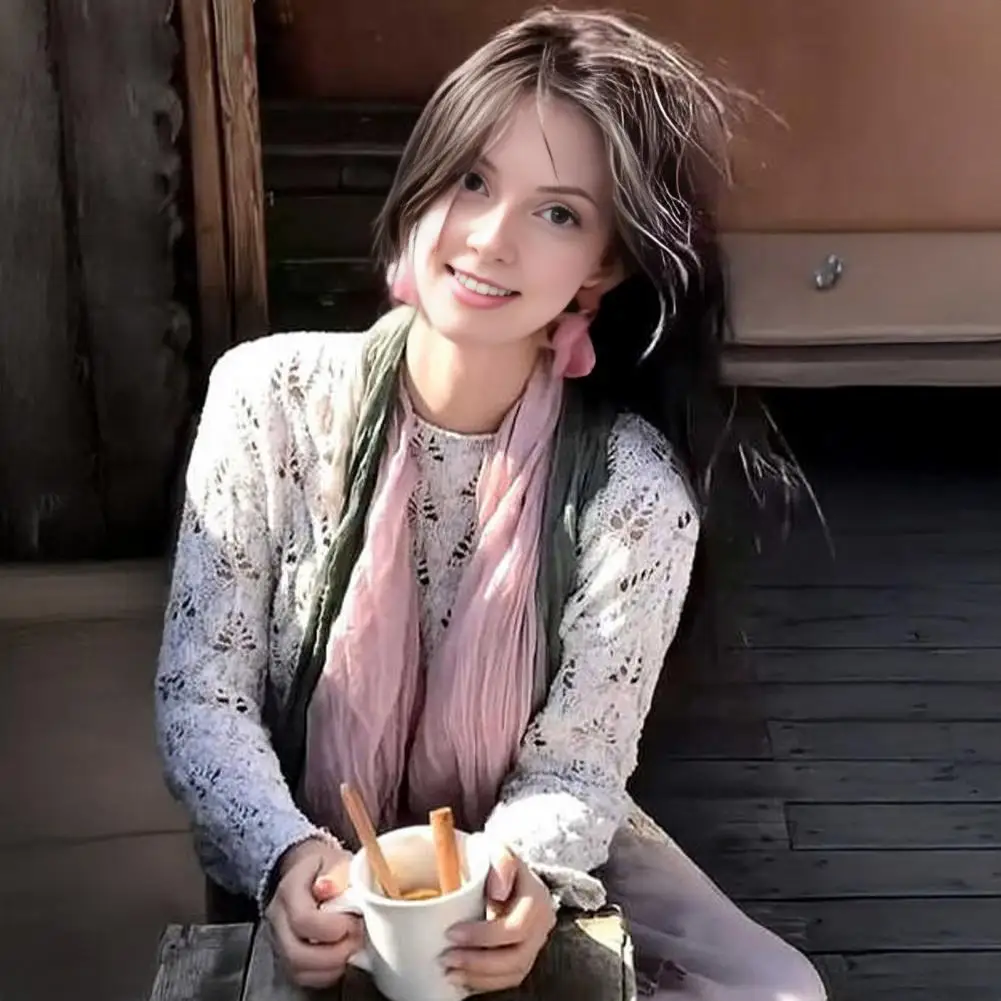 

Шарф-шарф, стильный унисекс, градиентный цветной шарф-шаль на осень-зиму, длинная морщинистая накидка, морозостойкая, ветрозащитная