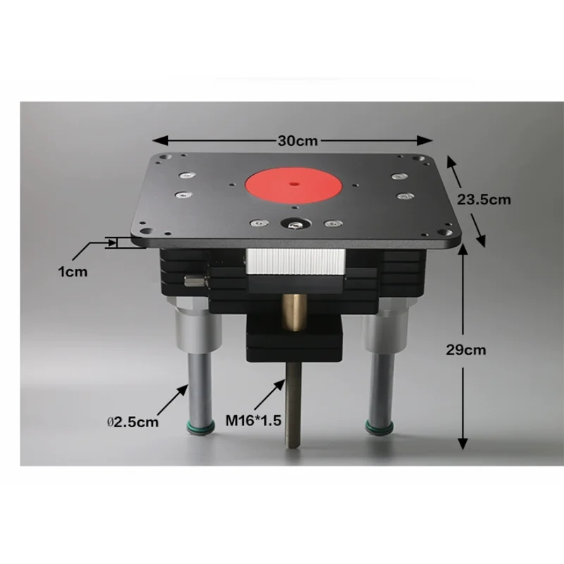 Ascensore per Router di legno per impieghi gravosi da 107 a 80mm con piastra di inserimento del Router in alluminio macchine utensili per la