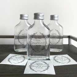 Personalised Nikkah Wedding Favour ZamZam Bottle Stickers Walima Favor Islamic Gift Labels for Family and Friends