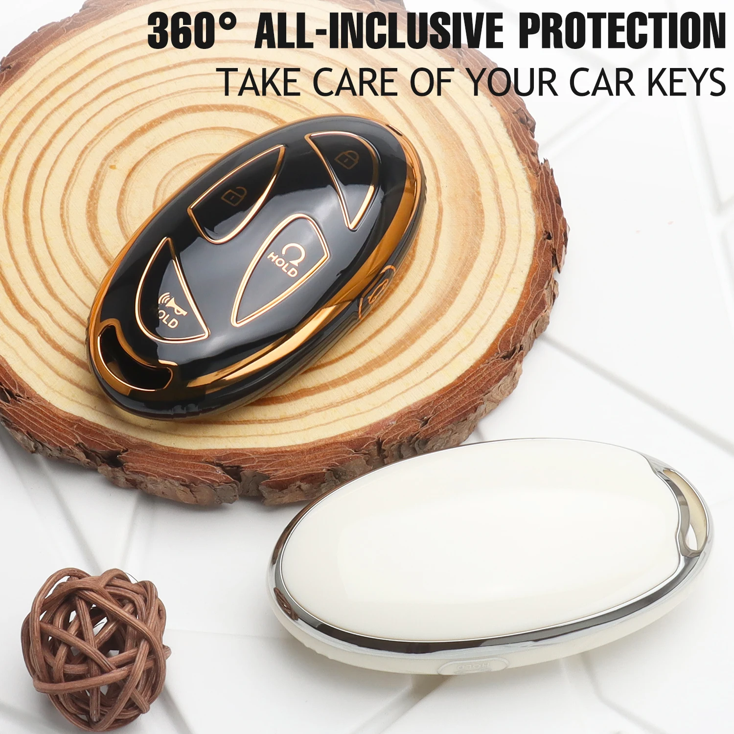 حافظة مفاتيح السيارة الناعمة من البولي يوريثان لشركة Hyundai Tucson 2025 Kona Ioniq Santa Fe MX5 StubHub 2024 IONIQ 6 ملحقات غطاء المفتاح عن بعد #5