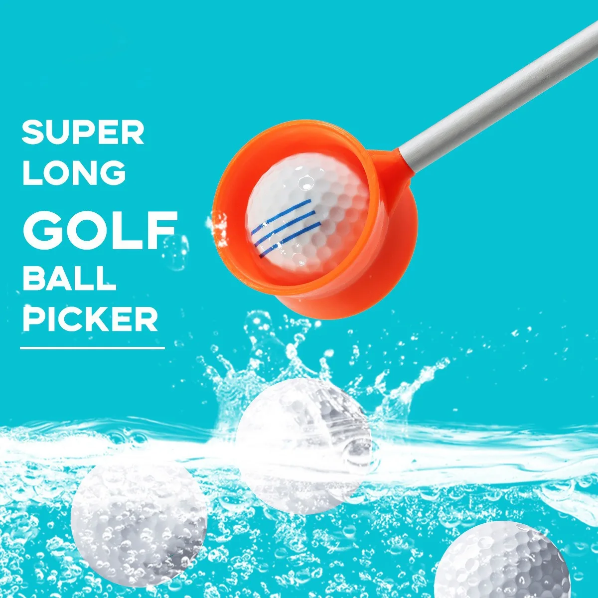 Golf scooper Retractable ball pickup Tennis portable club pickup Court supplies