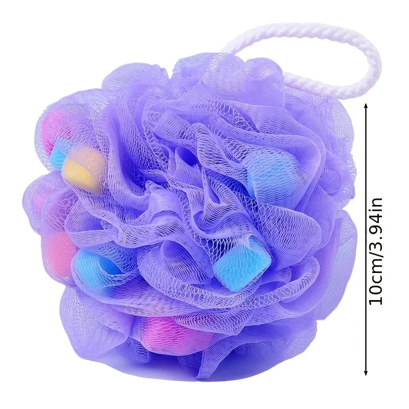 4 stücke Bad Seide Weiche Mesh Dusche Puff Geeignet für Dusche Gel Bad Schwamm Körper Peeling Körper Peeling Bad Zubehör für männer und