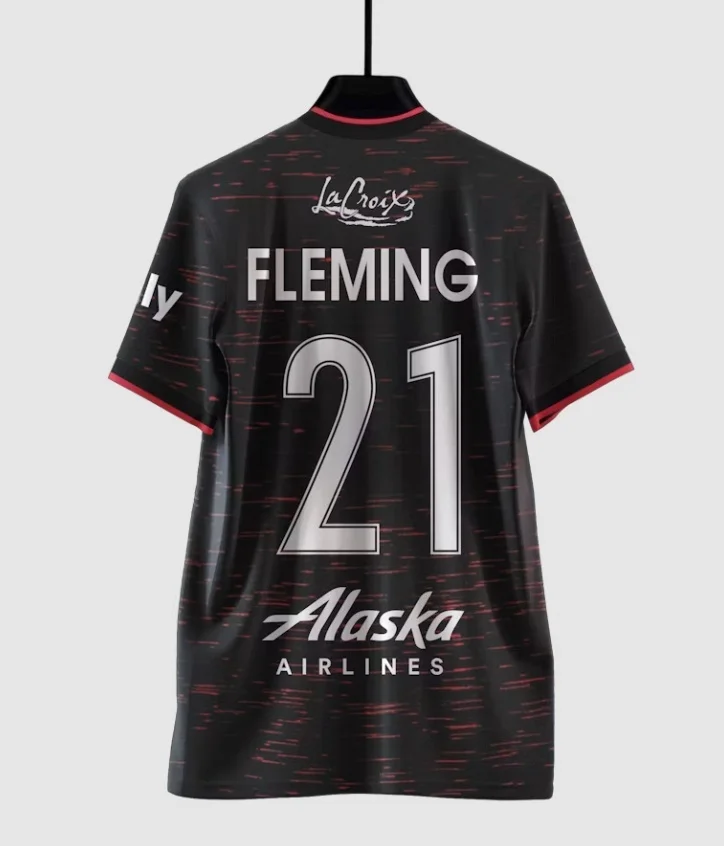 Neues Portland Thorns 3D-gedrucktes Fußballtrikot, atmungsaktives, schnelltrocknendes Kurzarm-T-Shirt für Herren, Familien-Partnerlook-Kleidung – Detail 5