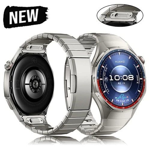 Correa de aleación de titanio de lujo sin huecos para Huawei Watch GT 6 Pro pulsera de Metal para Huawei Watch GT6 Pro Correa de negocios