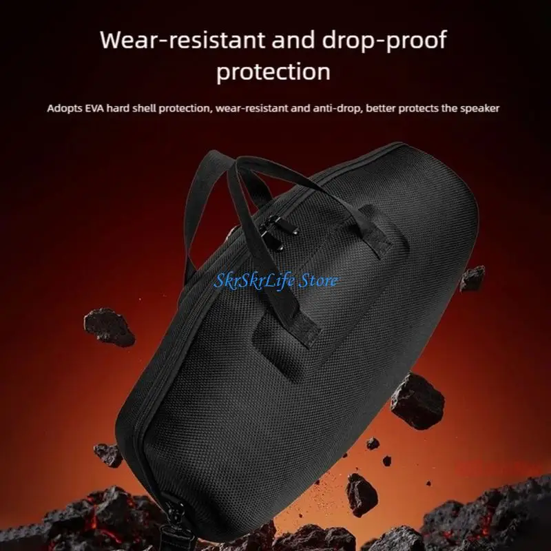 

E65E Reinforced Water Resistant Case For Boombox 4 Speaker Compact Storage Solution