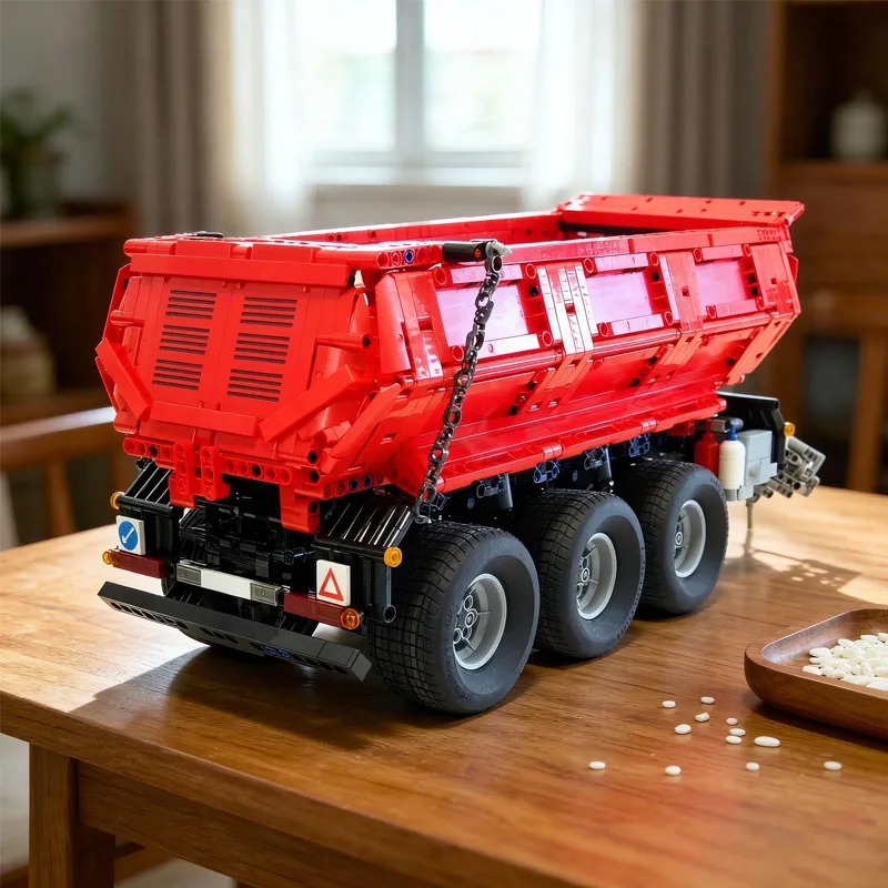 Brand New Transport Truck MOC-8830 Tractor Truck Hanger Compatible with 42054 Building Block Sets Dump Trailer Birthday Toy Gift