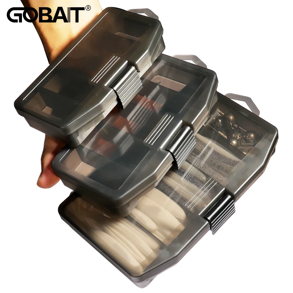 صندوق معالجة الصيد المحمول 5 مقصورات حاوية الفضاء الطعم هوك والعتاد أداة التقييمات صناديق Pesca S M L حامل تخزين