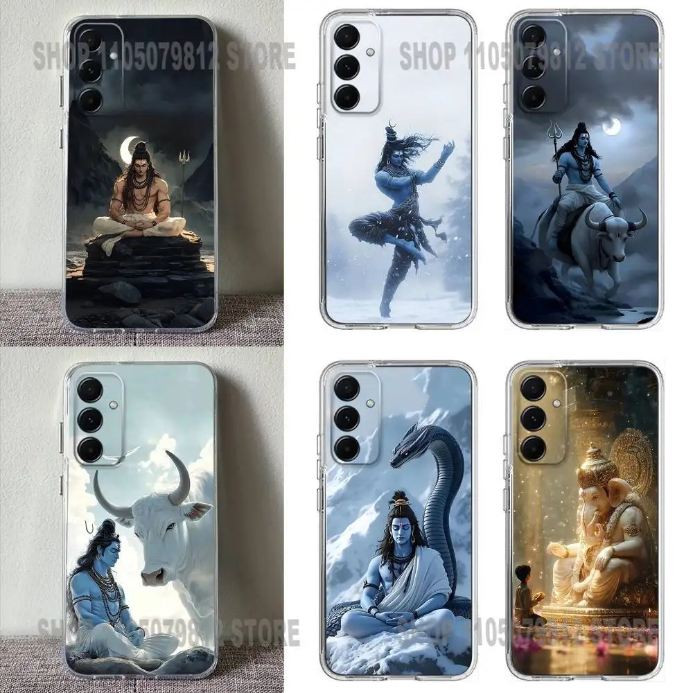 

Lord Shiva Hindu God Buddha India Phone Case For Samsung S23,22,21,20,10.9.8,plus,ULTRA,A70,52,Transparent Silicone Soft