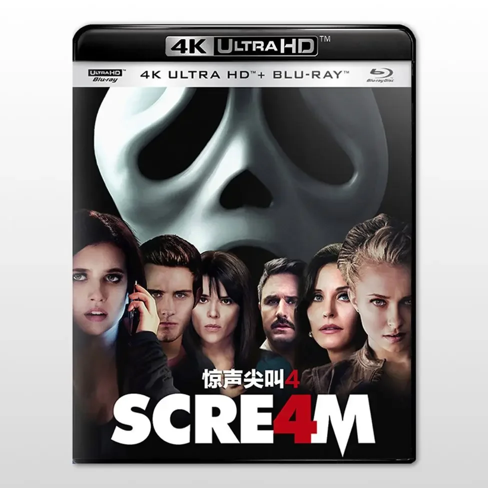 

Scream 4 4K UHD Blu-ray Disc 2011 Disc DD5.1 English Chinese characters