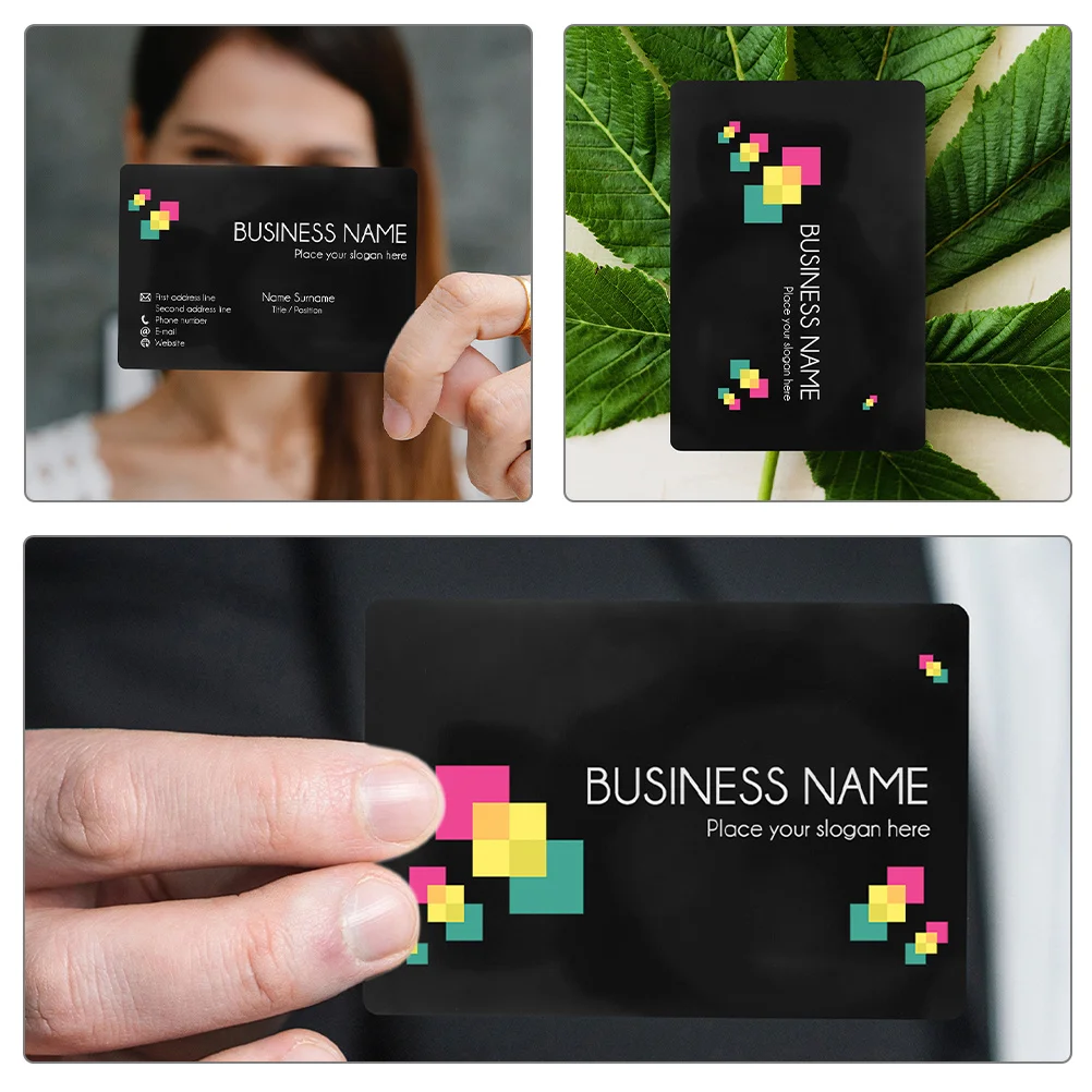 Tarjetas de visita de Metal, 100 Uds., placas de identificación grabadas en blanco de aluminio, bricolaje, tarjeta de visita de Metal ligera portátil, tarjeta de nombre