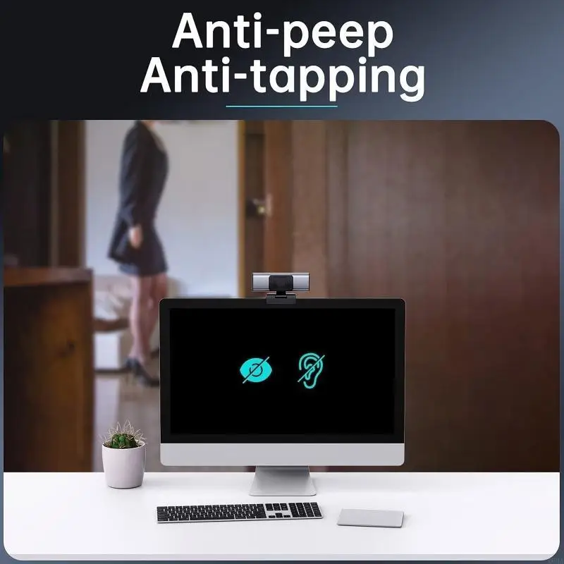 

X6HA Webcam 2K Computer Camera Built-in Microphone Anti-peep for Broadcasting