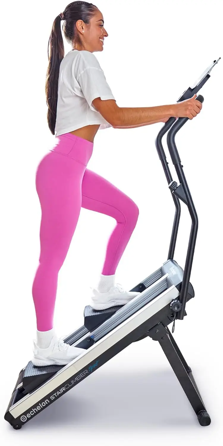 

Stepping Machine - Stair Stepper Exercise Equipment - Battery Powered x2 AA Batteries - 3 Monitor with Bluetooth Connectivity