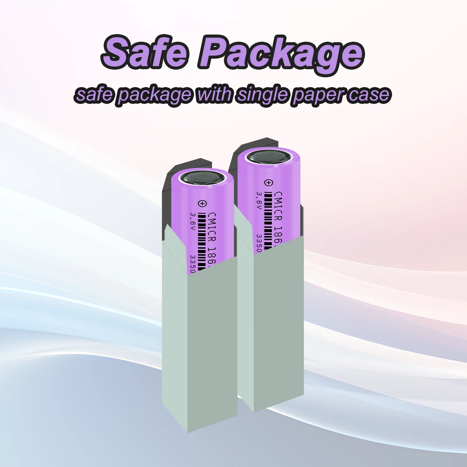 New 18650 3350mAh Lithium-Ion Rechargeable Battery Grade A 1200+ Cycle Life for Power Bank Torch Bicycle No Tax&Vat