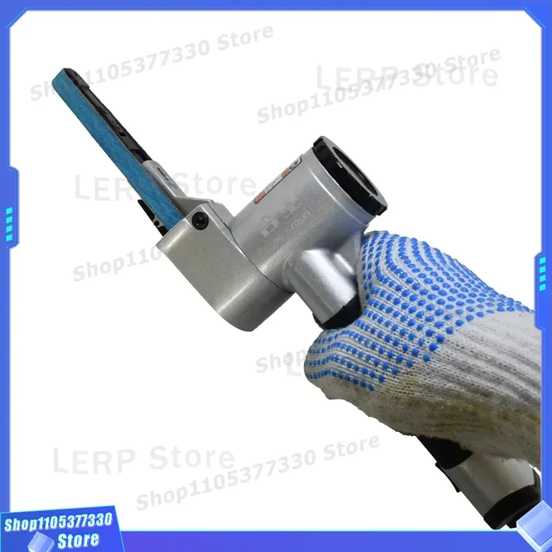 10x330mm Pneumatic Air Belt Sander 16000RPM Variable Speed Handheld Micro Grinder for Metal Deburring Auto Body Collision
