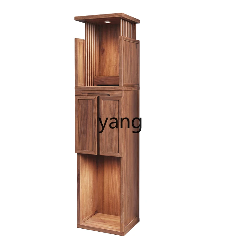 XYY Buddhist niche new Chinese vertical cabinet solid wood shrine cabinet household Gongtai ancestor offering platform