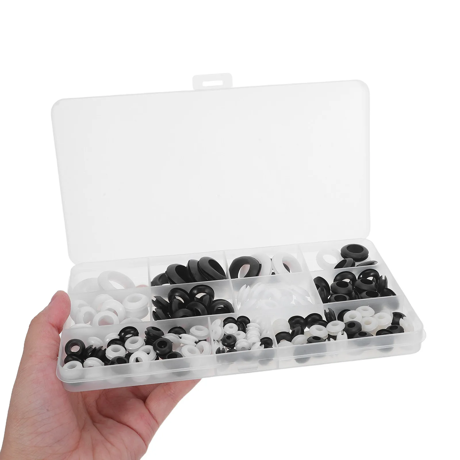 

180Pcs Rubber Wire Grommets Waterproof Electrical Wire Protector Grommet Kit for Home Industry Automotive Plumbing Stress Relief