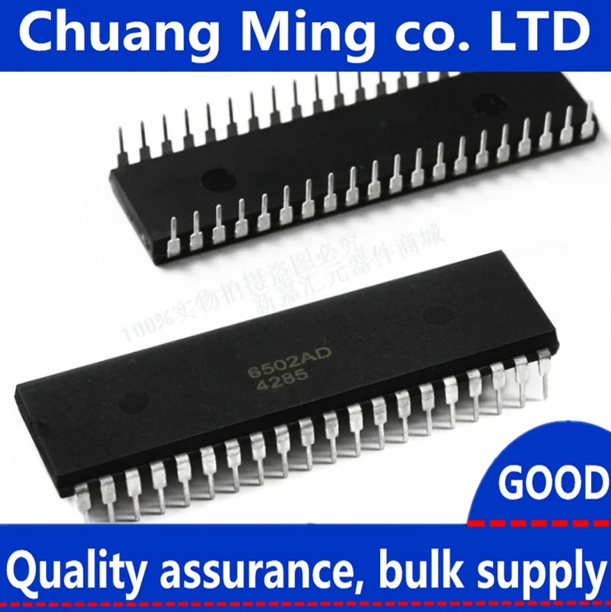 New 2PCS-5PCS 6502AD Mos6502 6502 MOS6502AD MOS-6502 DIP-40 In Stock