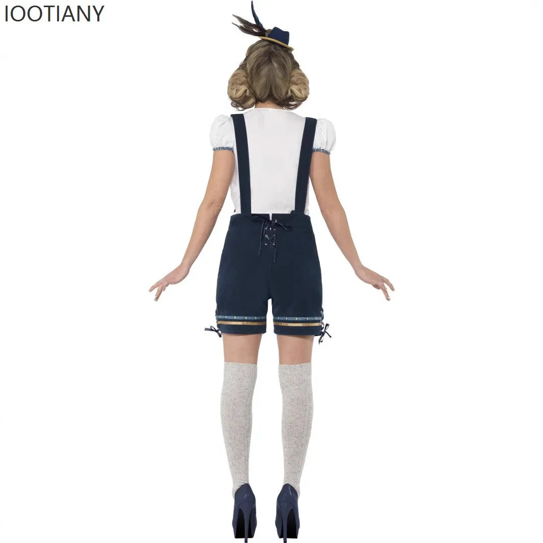 كوسبلاي ألمانيا مهرجان أكتوبر خادمة المرحلة الزاوية تأثيري لعبة موحدة المرأة وزرة كرنفال حفلة تنكرية المرحلة فستان كوستو