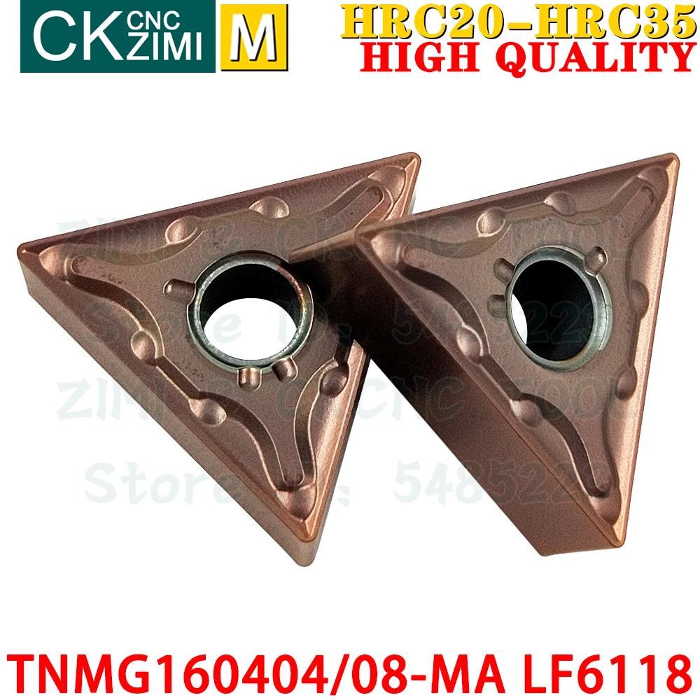 TNMG160404-MA LF6118 TNMG160408-MA LF6118 Carbide Inserts External Turning Inserts Tools TNMG 1604 CNC Metal Knife Lathe Tools