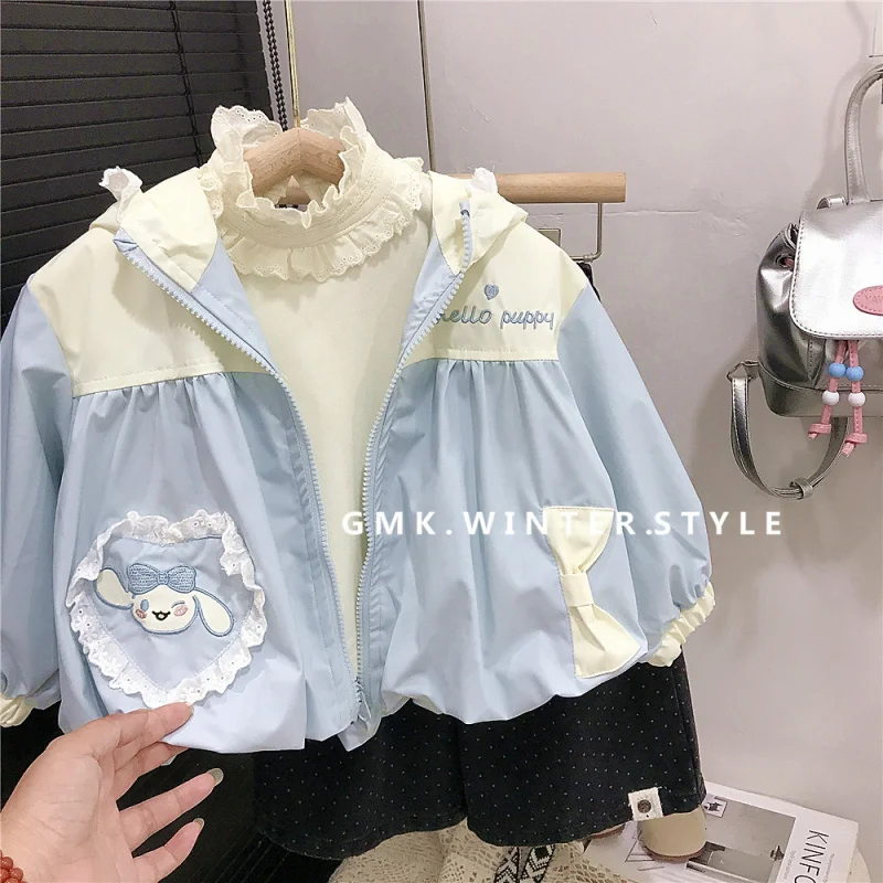

Girls' Coat Cute Style Spring and Autumn New Fashionable Western Style Fashionable Children's Girl's Autumn Top