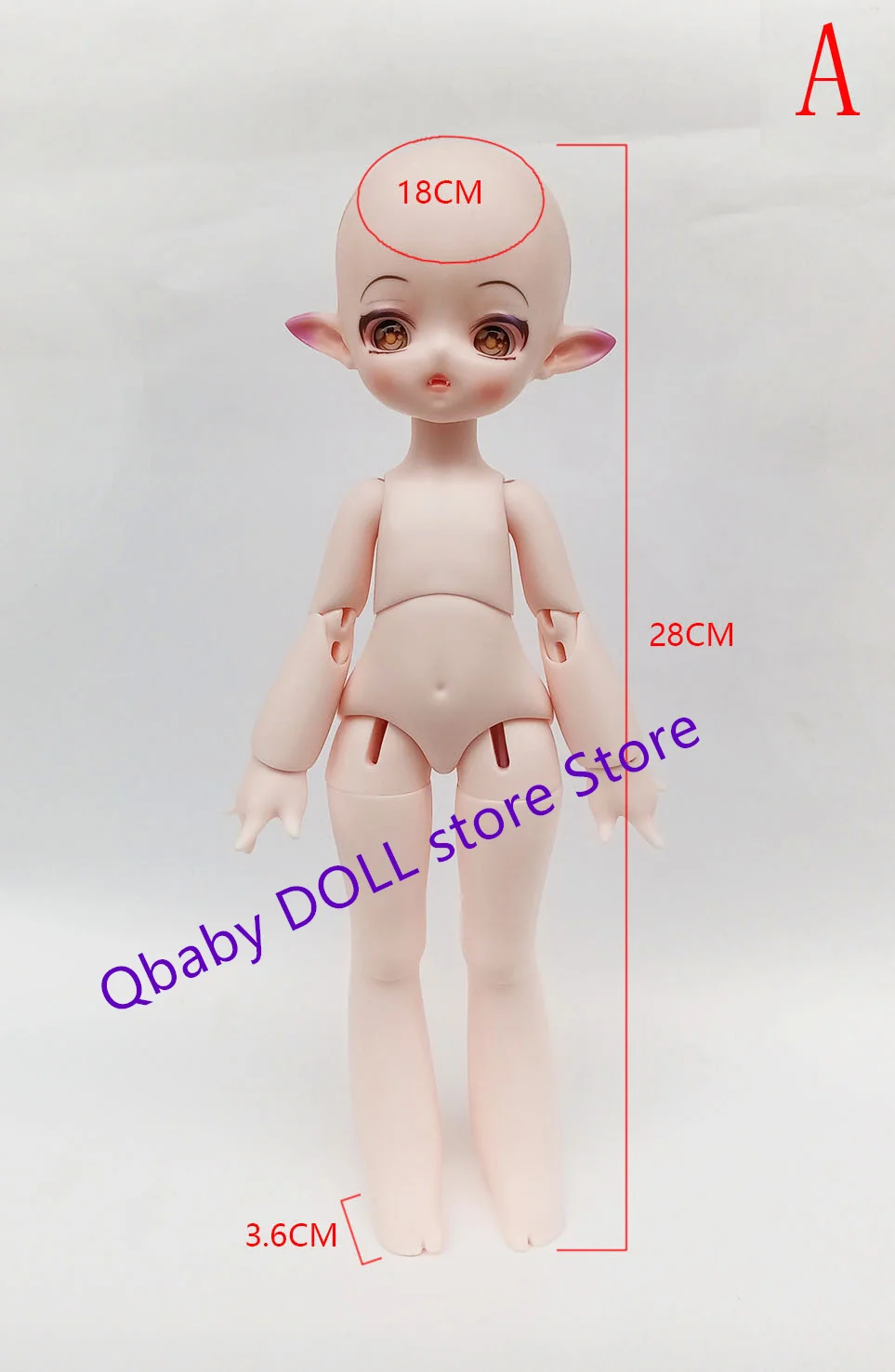 2023QBaby Doll Store 1/6 Cartoon Younis Resin Toy Gift