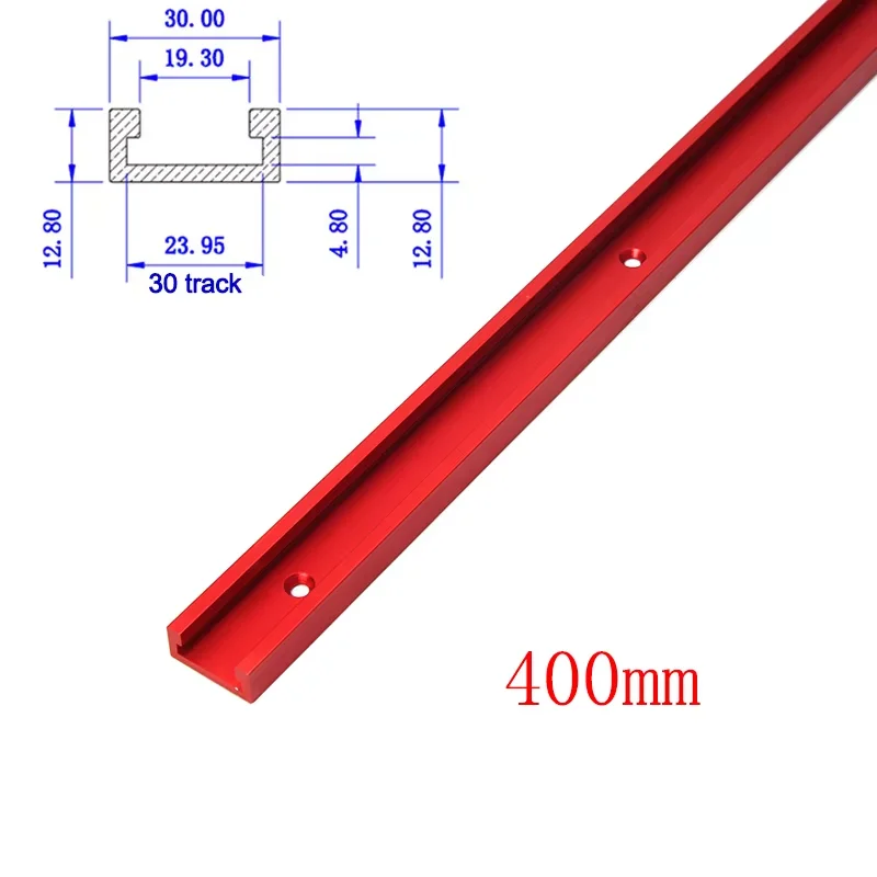 Zware 300/450mm aluminium T-gleufgeleiderstang - Perfect voor doe-het-zelf timmerwerk & professionele houtbewerkingsgereedschappen