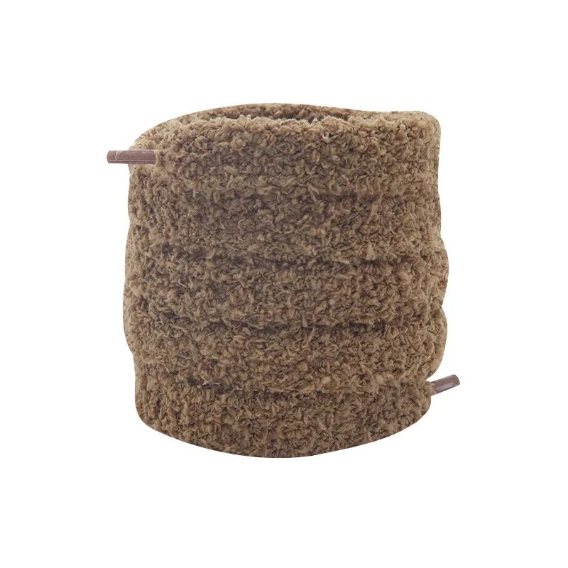 Weiche, flauschige Schnürsenkel, 15 mm breit, flache Plüsch-Frottee-Schnürsenkel für Damen-Freizeitschuhe, bequemer Schnürsenkel-Ersatz – Detail 9