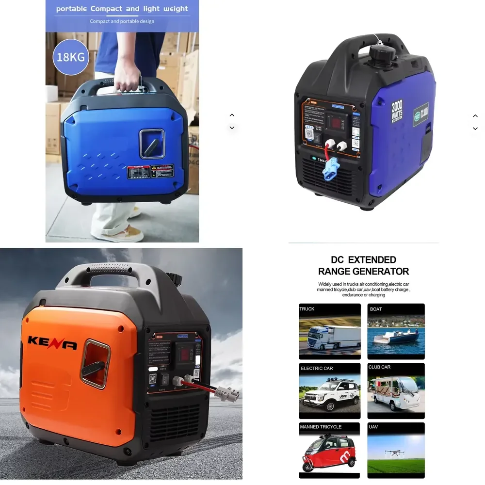

Electric Vehicle Range Extender CarsSmart Inverter 48V/60V/72VGasoline Generator Range Extension