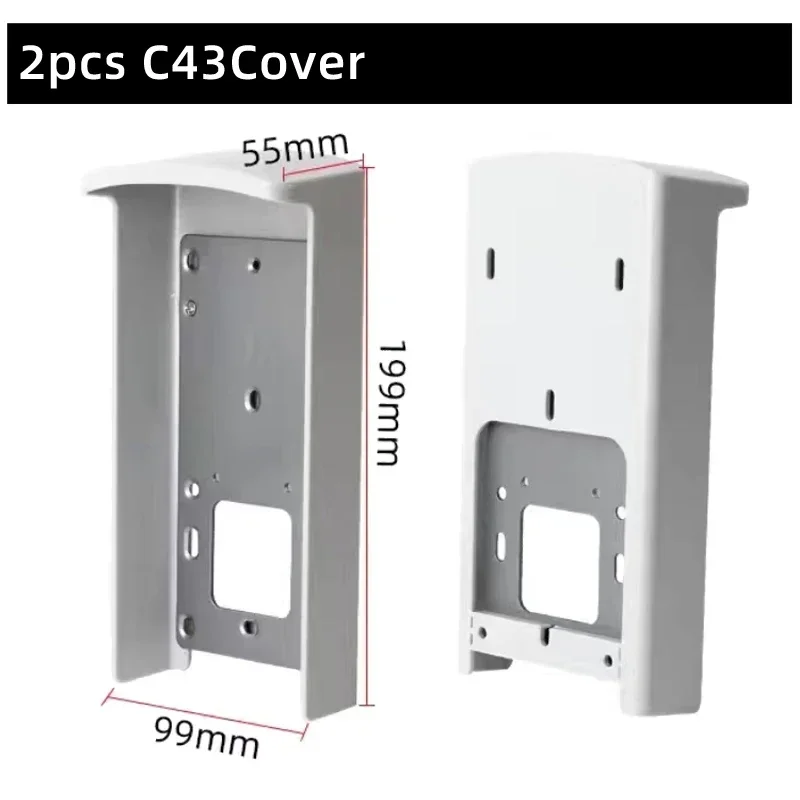 4.3" inch Sun Shell 4.3 Rainproof Cover Access Control Keypad Waterproof Case Plastic Rain Protector Protection Doorbell Reader