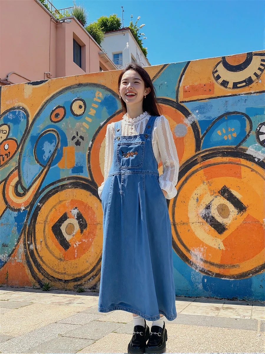 فساتين نسائية أزرق ملكي فضفاضة تناسب مكتب سيدة عادية فتحة جانبية فتحة عالية سبليت سبليت انقطاع انقطاع ثقوب مجوفة #1