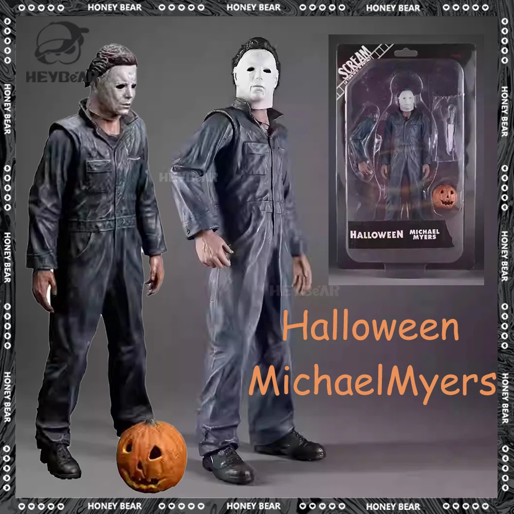 

Новый фильм Хэллоуин аниме фигурка 8-дюймовые фигурки Майкла Майерса Майкл Майлз рука качающаяся модель игрушка подарок на Хэллоуин для ребенка