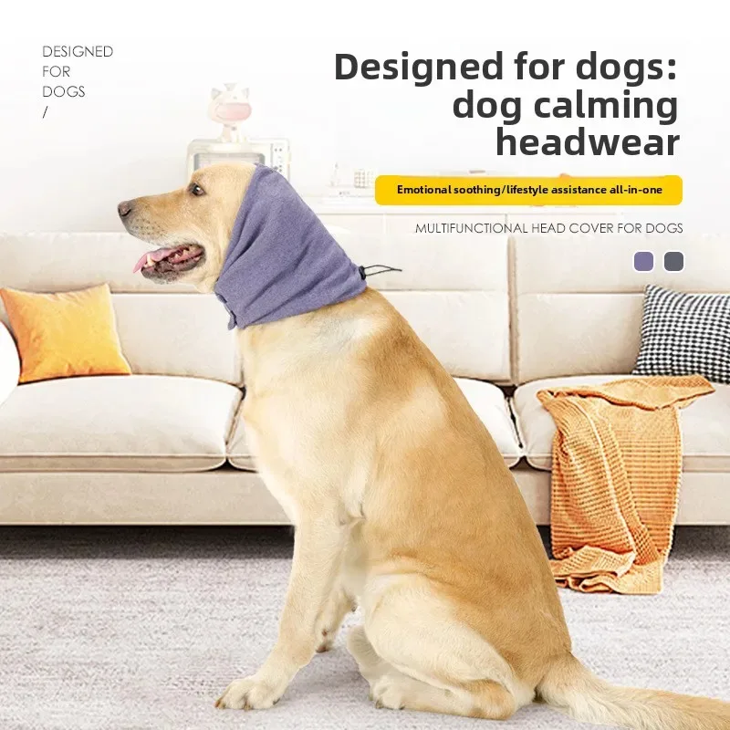 

Multifunctional Dog Head Cover - Adjustable Winter Warm & Calming Hood for Anxiety, Ear Protection (CE)