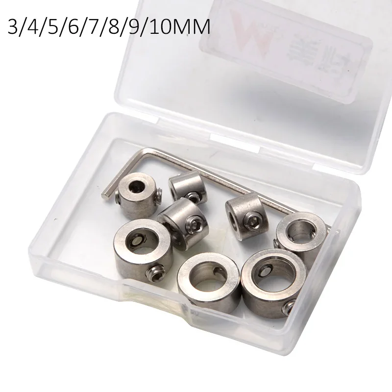 6 uds/8 uds/9 Uds 3-12mm broca galvanizada de doble tornillo para carpintería, anillo de límite anillo de posicionamiento broca ajustador anillo de límite
