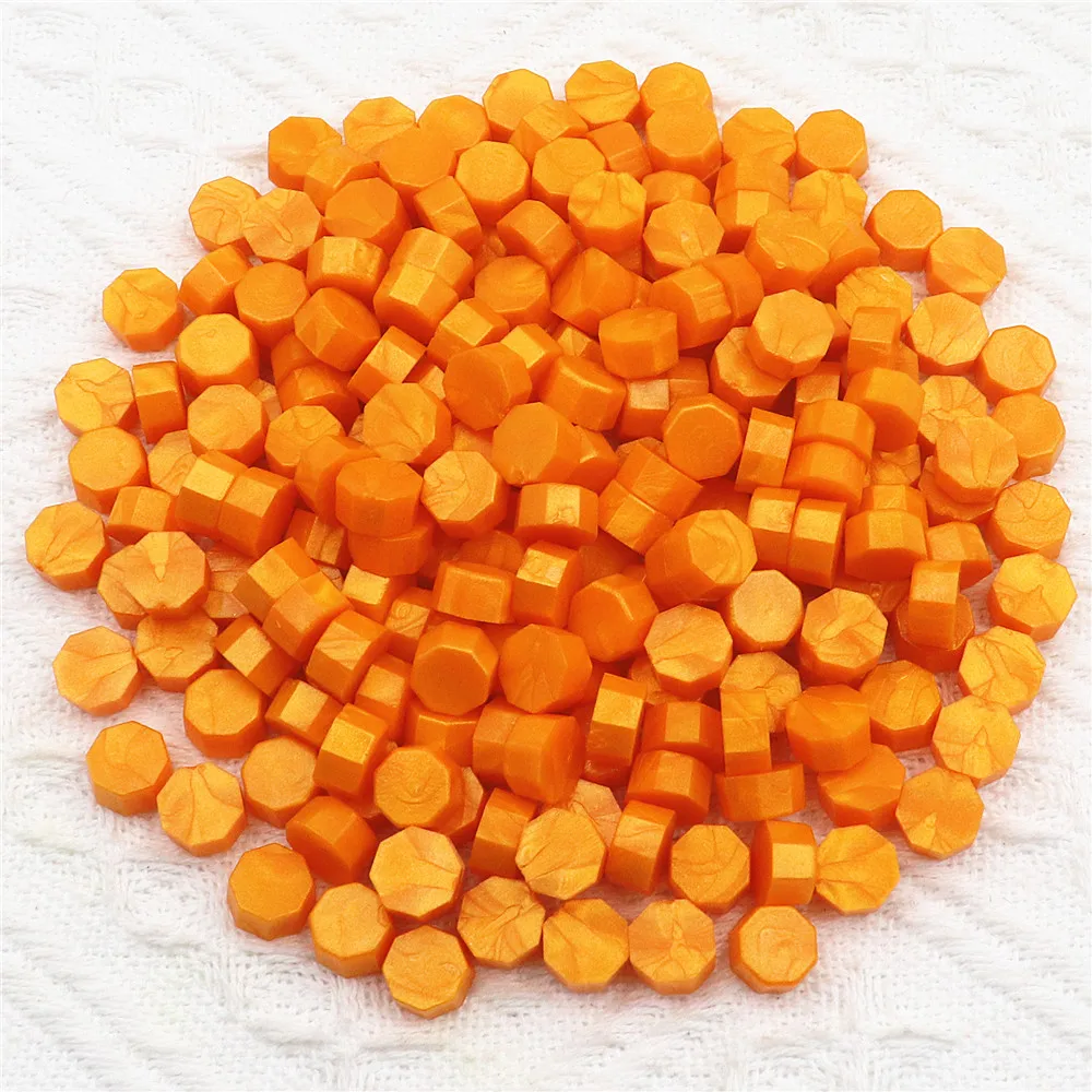 200 stks Octagon Zegellak Kralen voor Lakzegel Stempel voor Scrapbooking Kaarten Enveloppen Trouwkaarten Geschenkverpakkingen