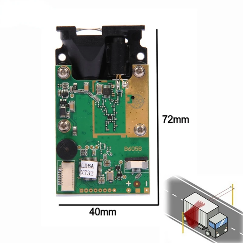 100m Industrial Laser Lidar Displacement Long Range Distance Sensor