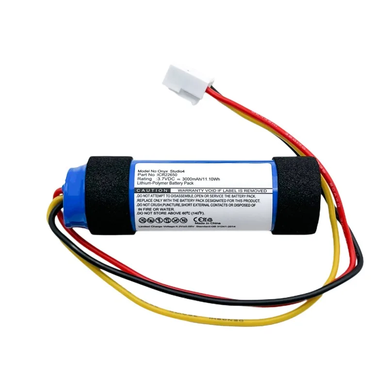 Replacement battery Compatible with CP-HK10 4th Gen Bluetooth Audio Battery ICR22650 3000mah