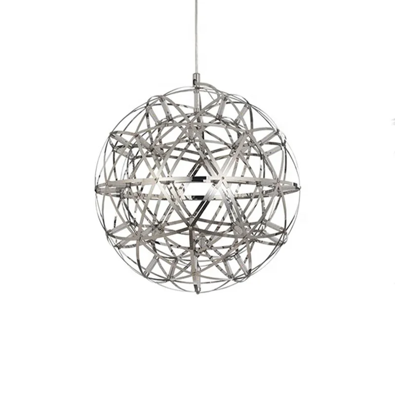 Imagem -06 - Firework Dandelion Led Pendant Light Breve Iluminação Moderna Loft Spark Ball Aço Inoxidável Iluminação de Bar Quarto e Sala