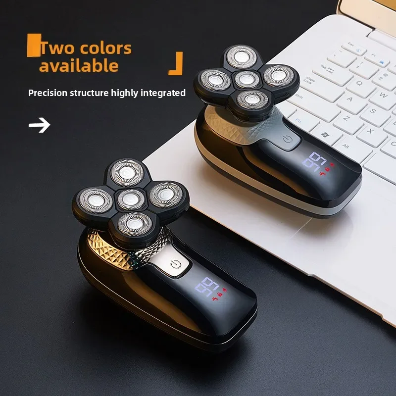 

2025Razor Артефакт лысой головы Специальный электрический станок для лысины Бритва Семь ножевых головок Самозарядка