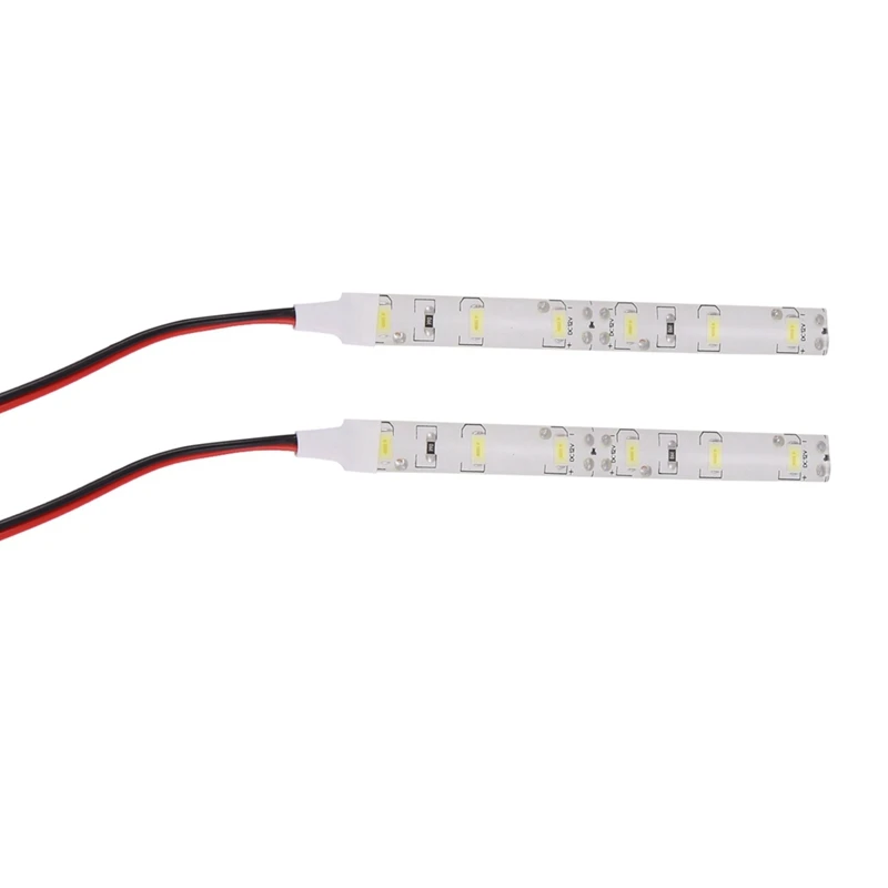 4Pcs 10Cm 12V White 6 LED 5630 SMD Strip Lights For Car Boat Motor Van Waterproof