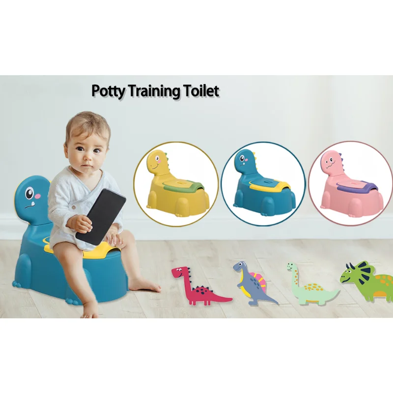 Kids Portable Potty Training Toilet, Cartoon Potty Training Seat, Toddler Potty Chair for Baby Boys and Girls, Non-Slip, PP