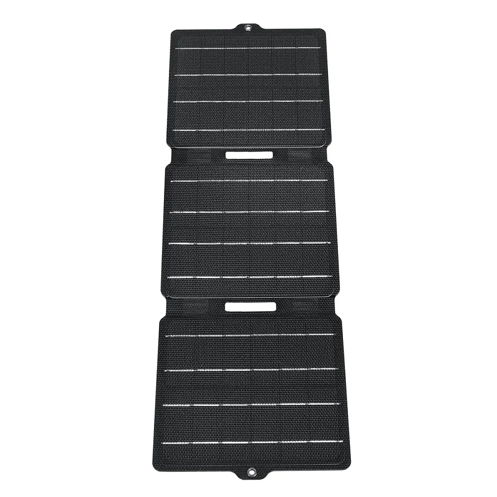 60W ETFE Folding  Solar Panel Charger Dual USB Output Devices Portable Solar Charger For Mobile PhoneWaterproof