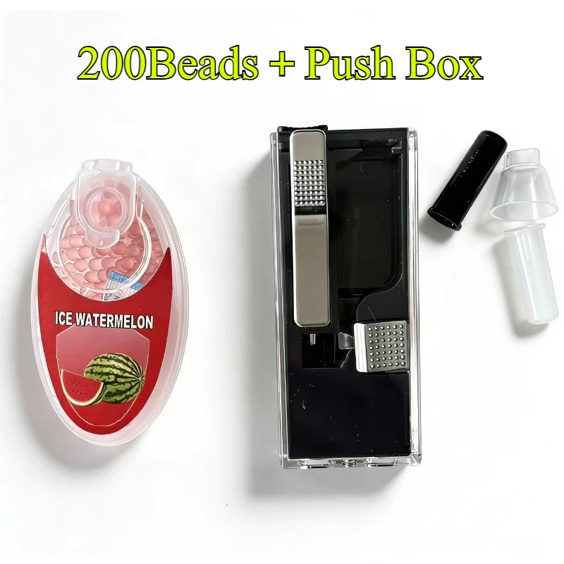 Wholesale price 200Pcs Various Mix flavor Cigarette Beads with Simply Push Machine Fruit Popping Pusher Ball Smoking Accessories